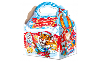 Картонная упаковка Ларец "Снежные тигры" (ОСТАТОК 55шт)