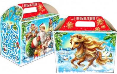 Картонная упаковка<br>"СЧАСТЛИВЫЙ НОВЫЙ ГОД 1000 грамм"