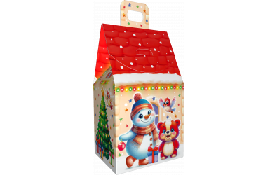 Картонная упаковка<br>"ЗИМНИЙ ПРАЗДНИК 250 грамм"