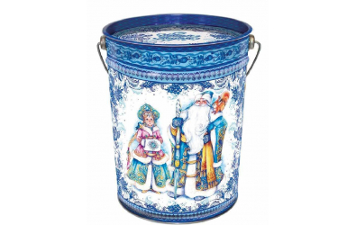 Металлическая упаковка<br>"НОВОГОДНЯЯ ГЖЕЛЬ 1500г"